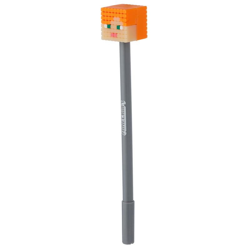 Minecraft Alex topper pen – close-up view