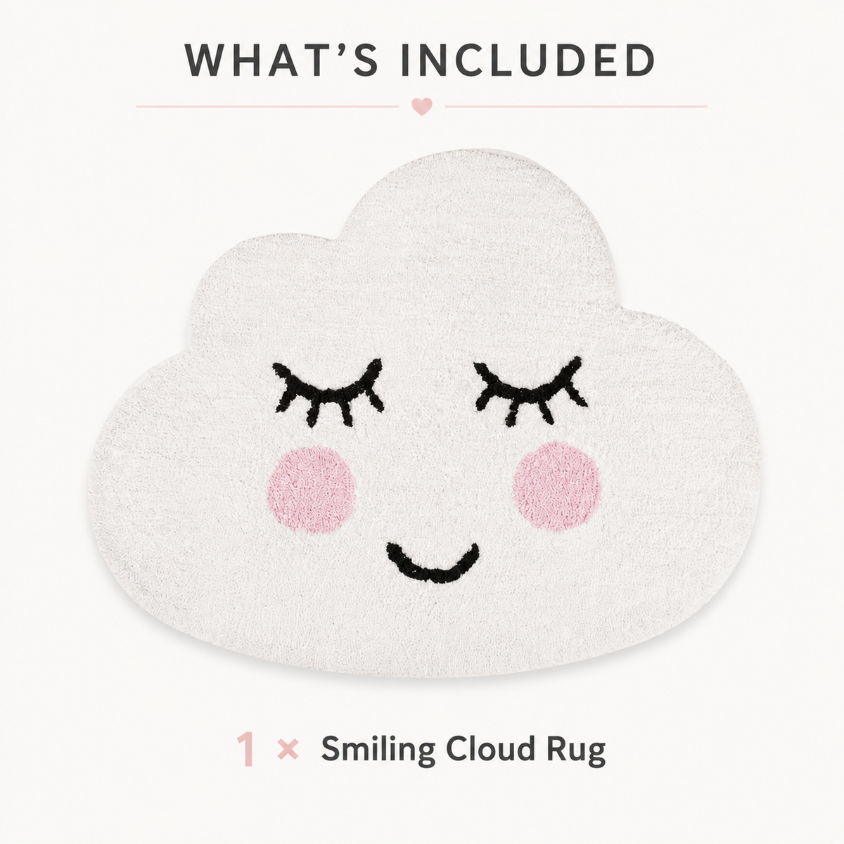 One Sass & Belle Sweet Dreams Smiling Cloud Rug