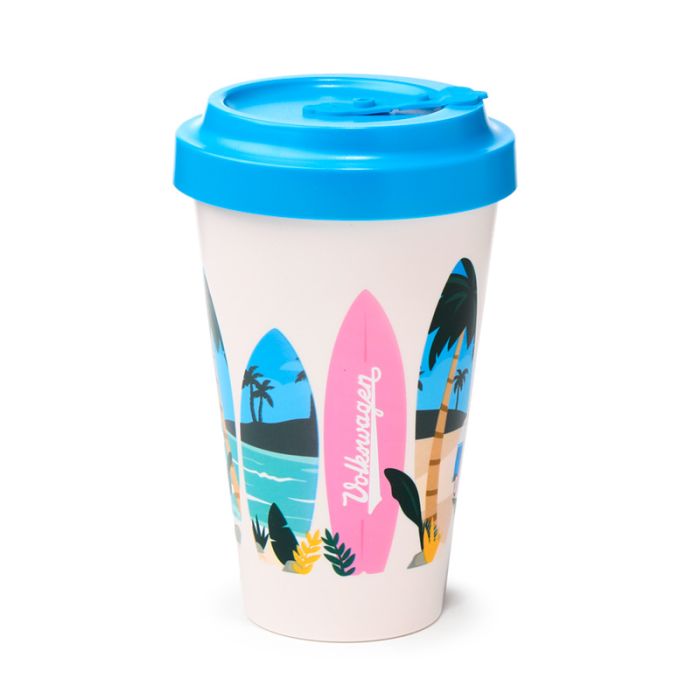 Volkswagen VW T1 Camper Bus Waves are Calling RPET 400ml Travel Cup