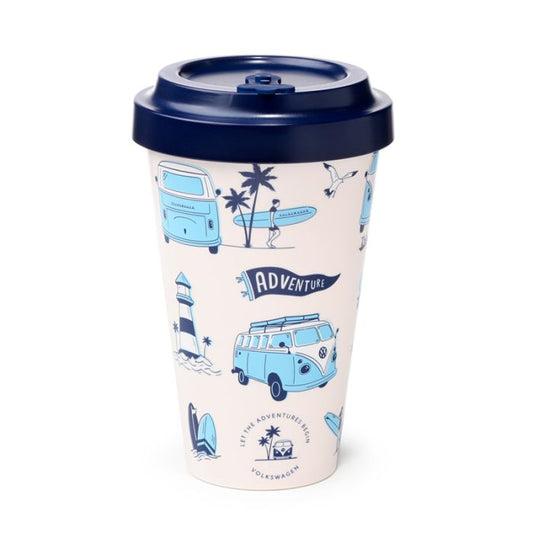 Volkswagen VW T1 Camper Bus Explore More RPET Travel Cup 400ml