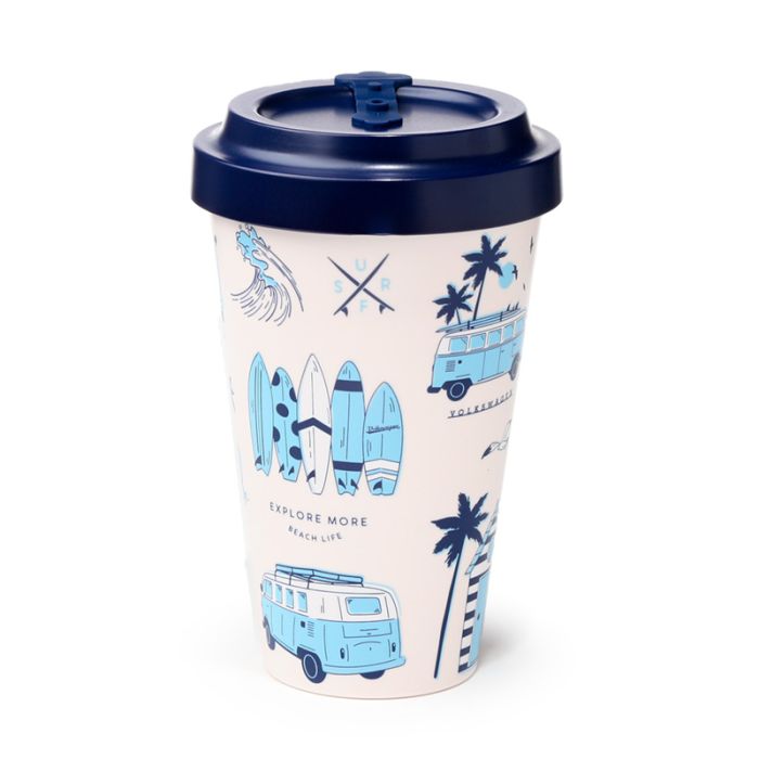 Volkswagen VW T1 Camper Bus Explore More RPET Travel Cup 400ml