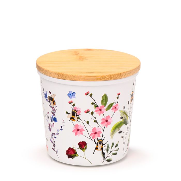 Nectar Meadows Set of 2 RPET & Bamboo Storage Jars