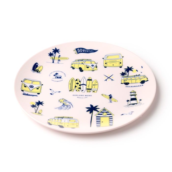 Volkswagen VW T1 Camper Bus Explore More Set of 4 RPET Picnic Plates