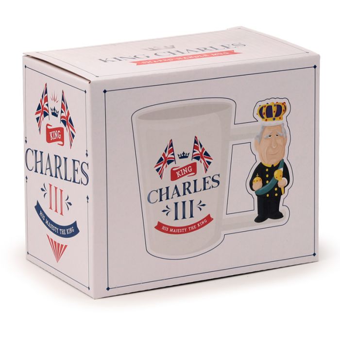 King Charles III Shaped Handle Mug