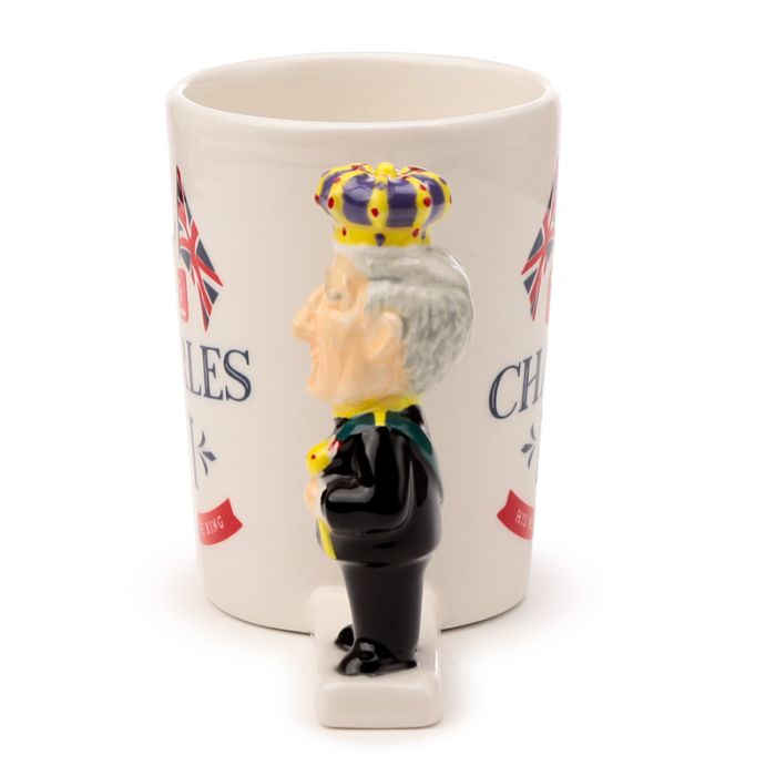 King Charles III Shaped Handle Mug