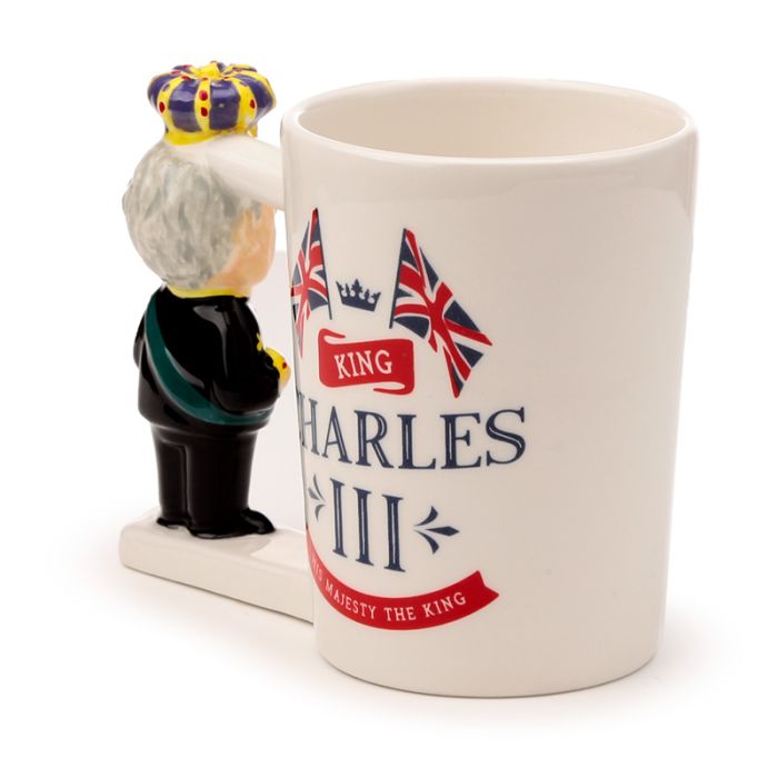 King Charles III Shaped Handle Mug