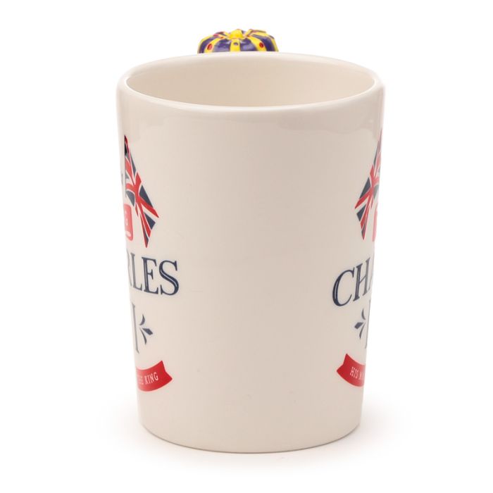 King Charles III Shaped Handle Mug