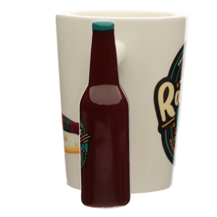 I'd Rather Be Drinking Beer Ceramic Shaped Handle Mug