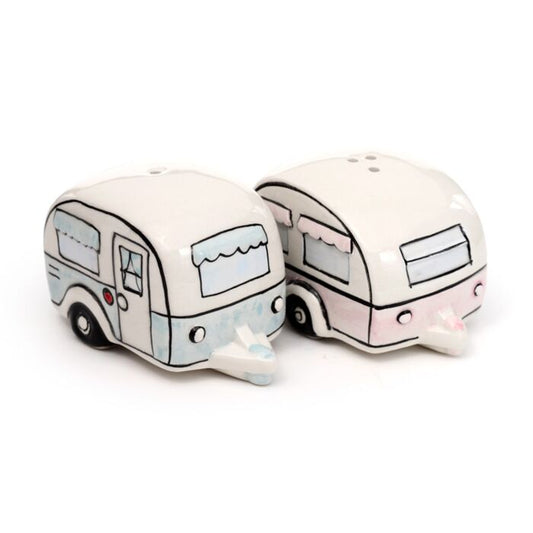 Home Is Where You Park It Caravan Ceramic Salt & Pepper Shaker Set