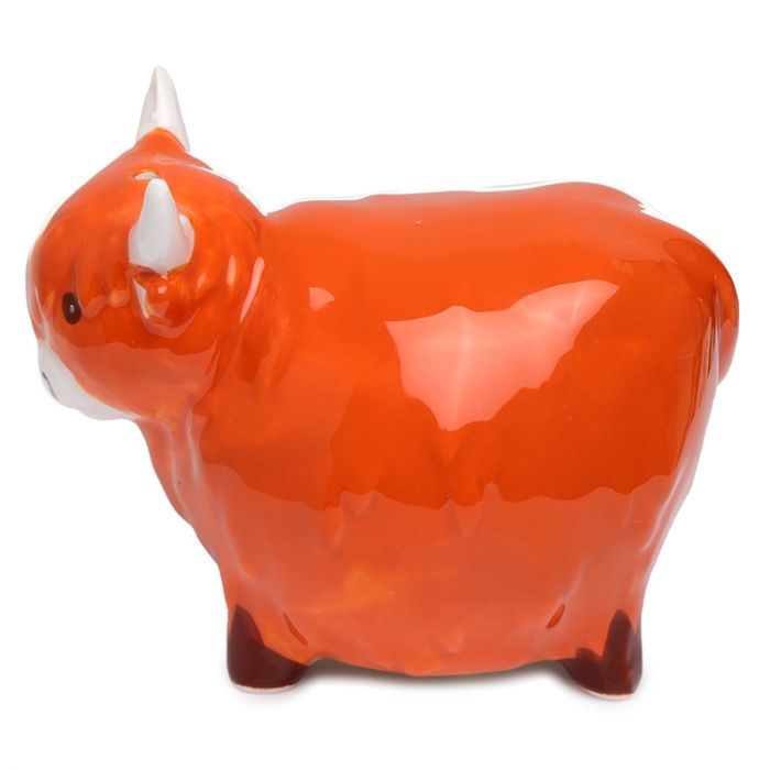 Highland Coo Cow Ceramic Salt & Pepper Set