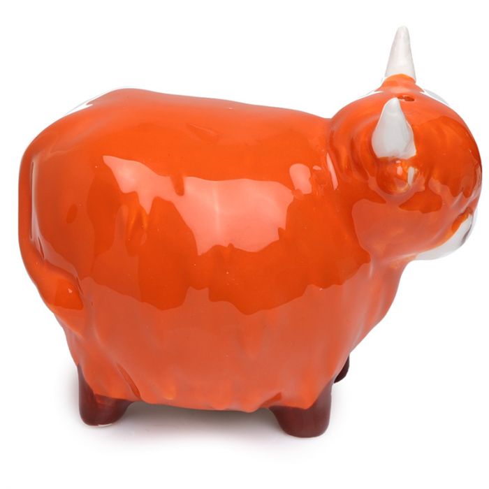 Highland Coo Cow Ceramic Salt & Pepper Set