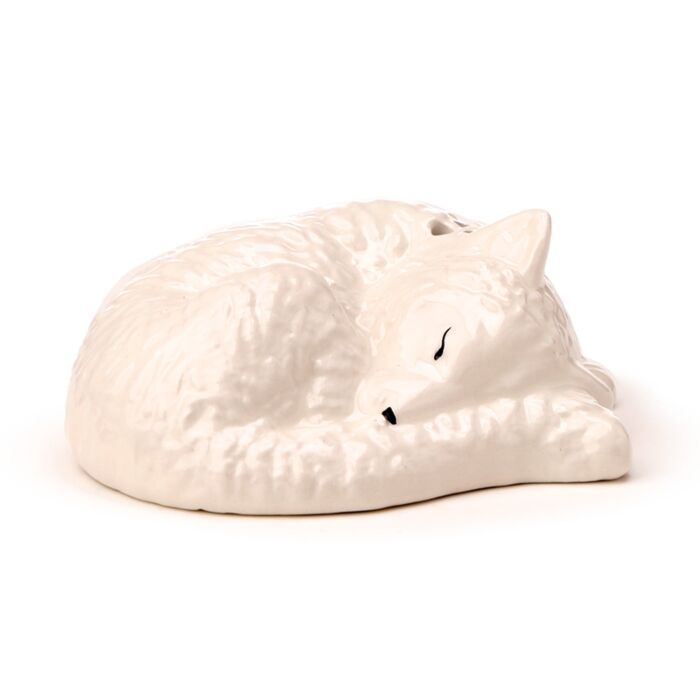 White Wolf Ceramic Salt & Pepper Shaker Set