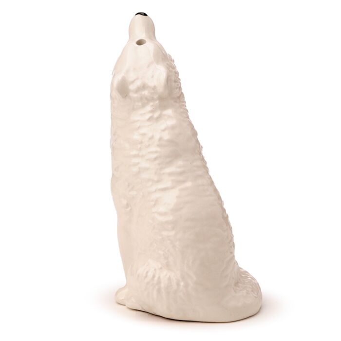White Wolf Ceramic Salt & Pepper Shaker Set
