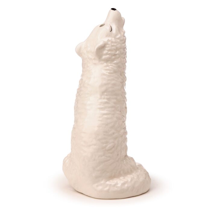 White Wolf Ceramic Salt & Pepper Shaker Set