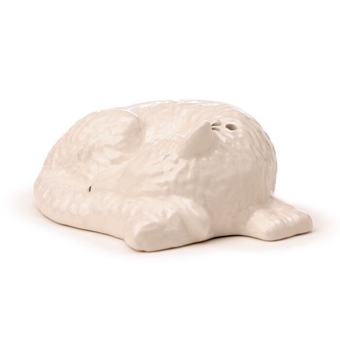 White Wolf Ceramic Salt & Pepper Shaker Set