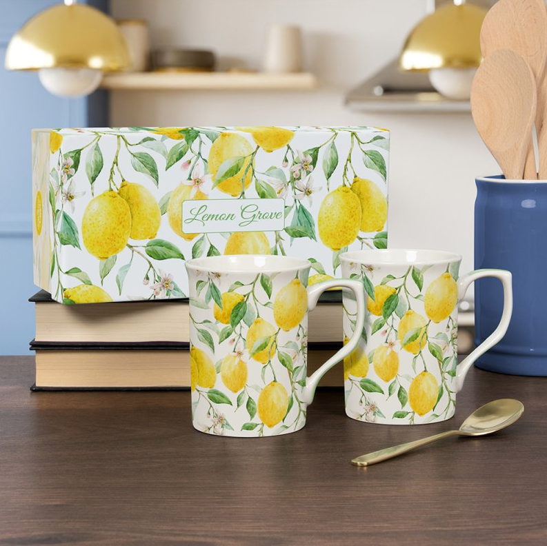 Lemon Grove Set of 2 Mugs