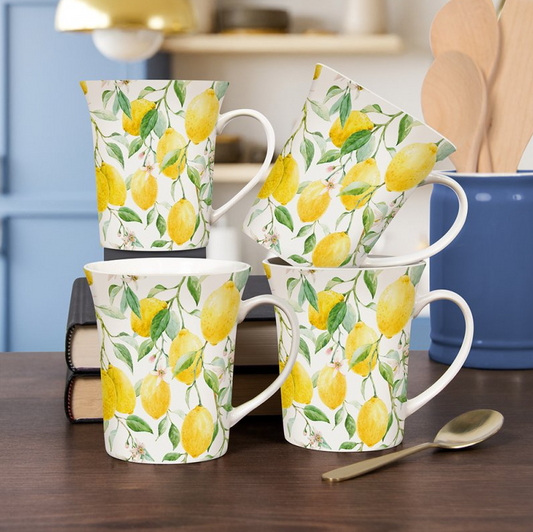 Lemon Grove Set of 4 Mugs