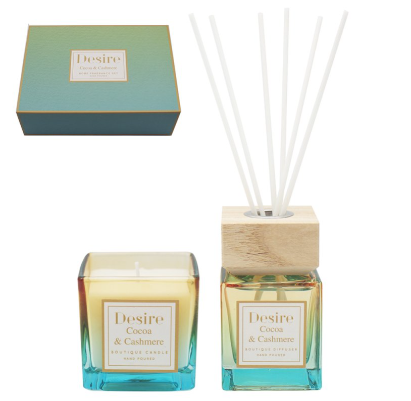 Candle and Diffuser Set - Cacoa & Cashmere