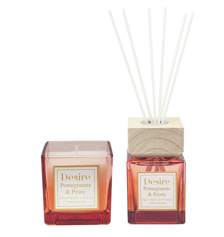 Candle and Diffuser Set - Pomegranate & Peony