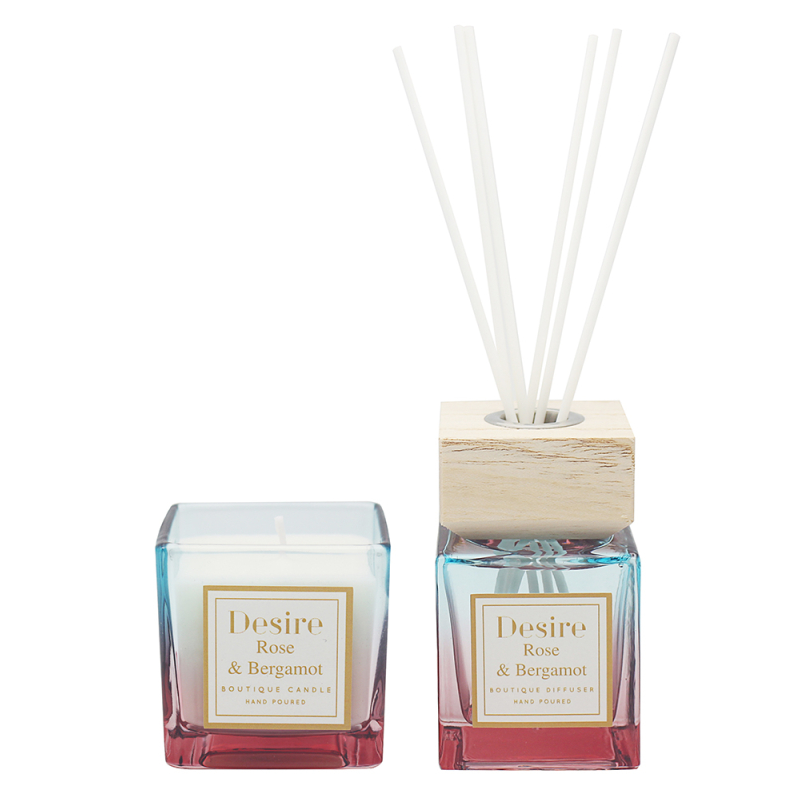 Candle and Diffuser Set - Rose & Bergamot