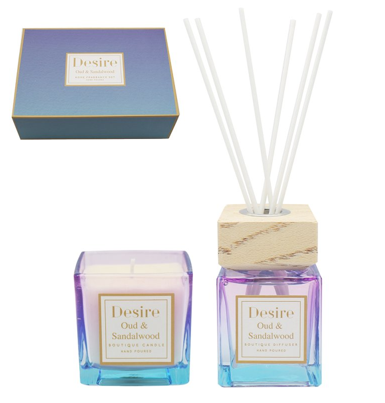 Candle and Diffuser Set - Oud & Sandalwood