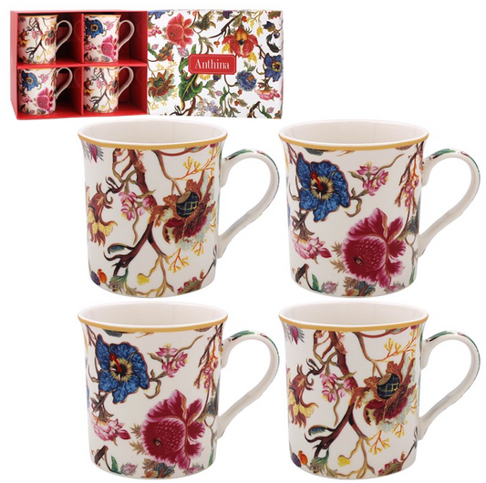 William Morris Anthina Set Of 4 Mugs