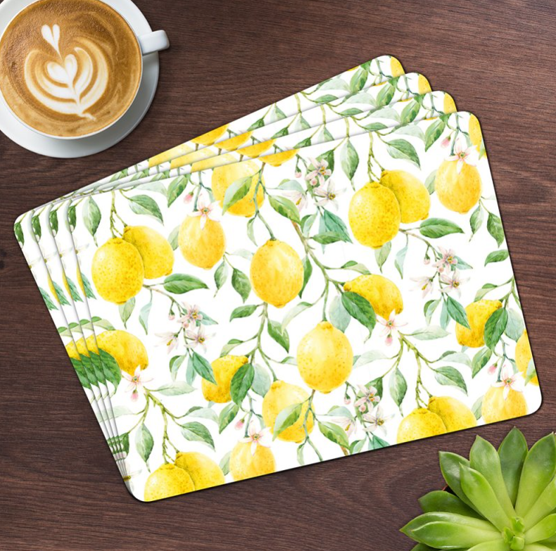 Lemon Grove Set of 4 Placemats