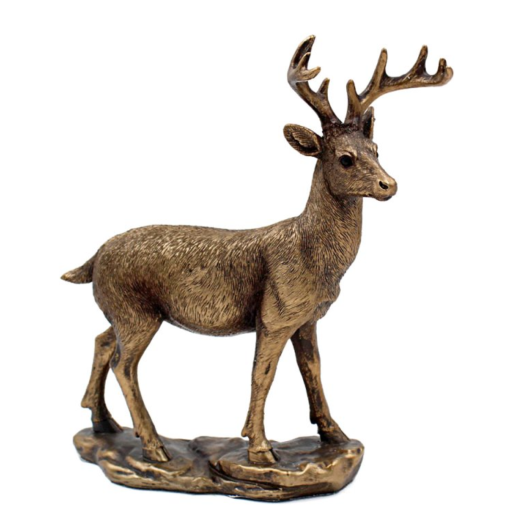 Bronzed Deer Ornament