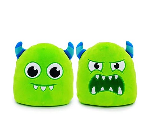 Puckator Squidglys Gary the Green Monster Reversible Monstarz Plush Toy