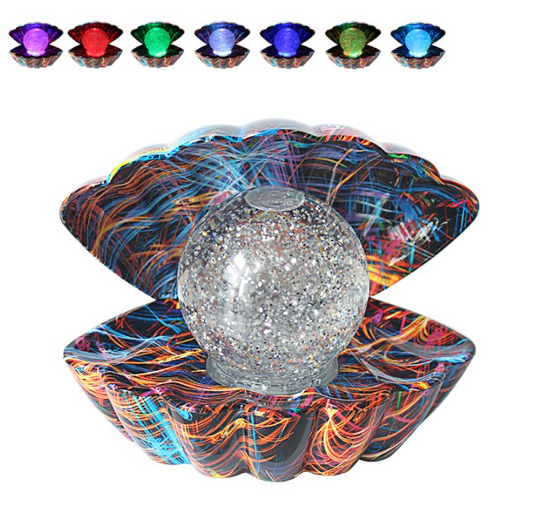 Supernova Sea Shell Glitter Lamp