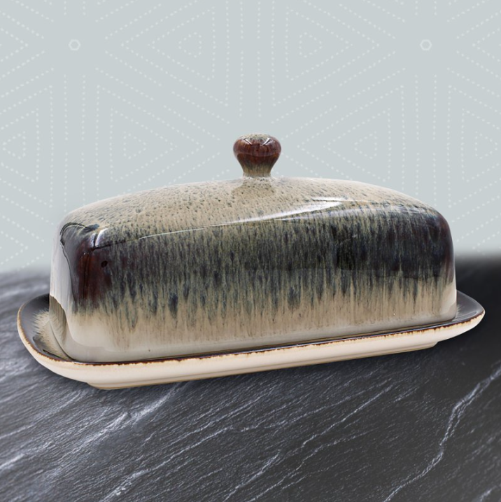 Reactive Glaze Butter Dish