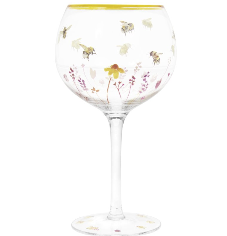 Leonardo Collection Busy Bees Gin Glass – full view