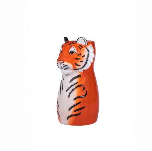 Sass and Belle tiger shaped vase dolomite animal flower vase