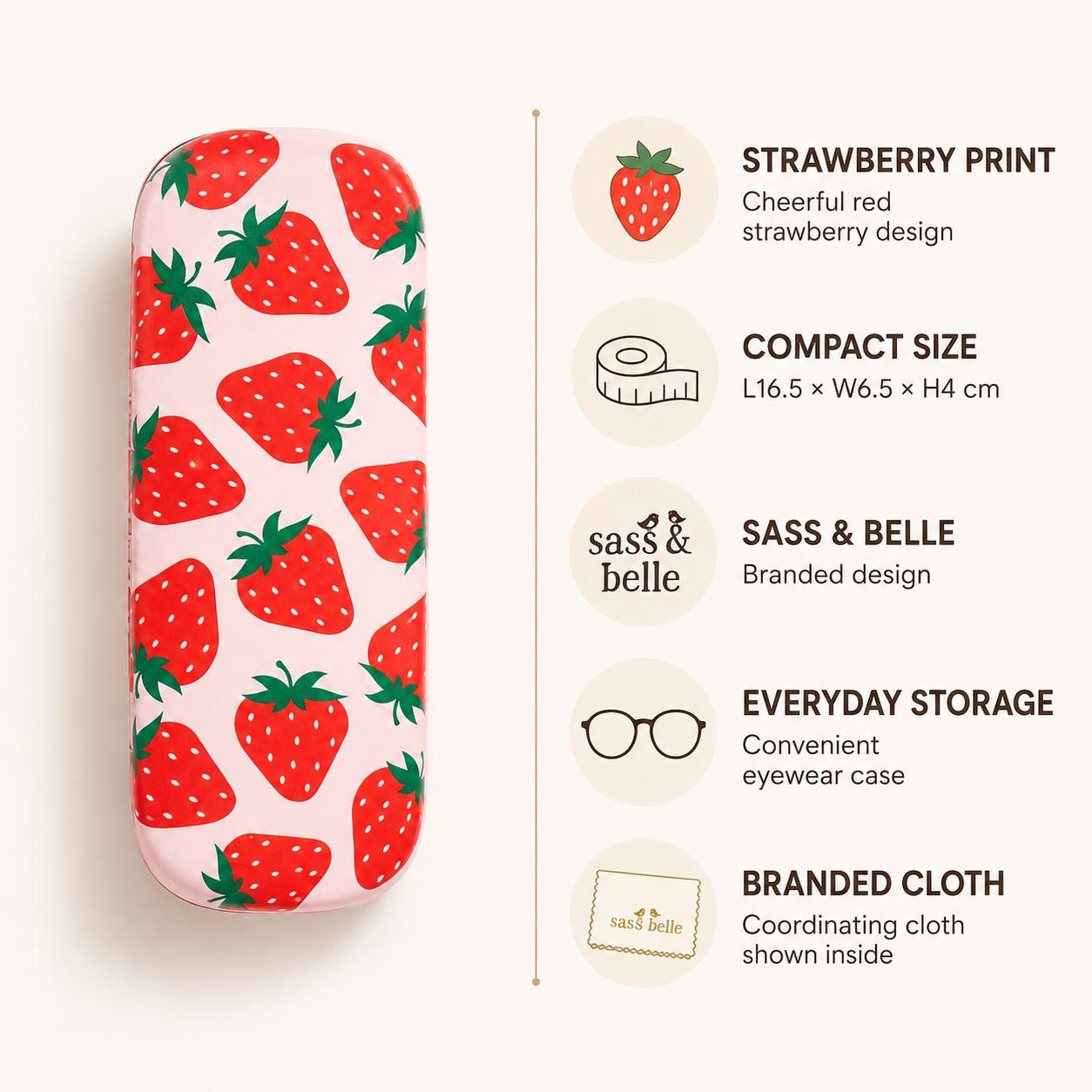 Strawberry Glasses Case