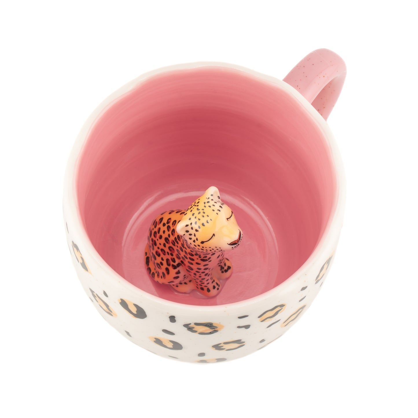 Animal themed stoneware mug for tea and coffee