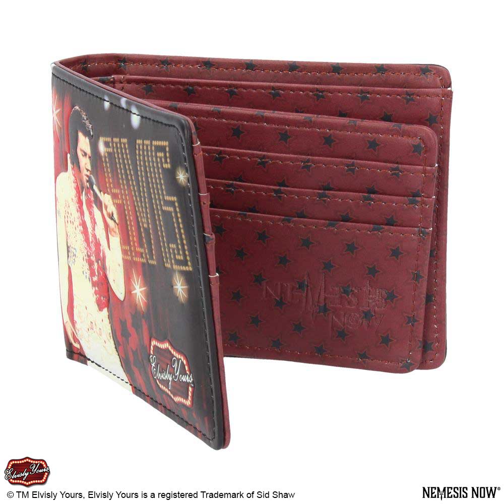 Officially Licensed Elvisly Yours Elvis Wallet Red