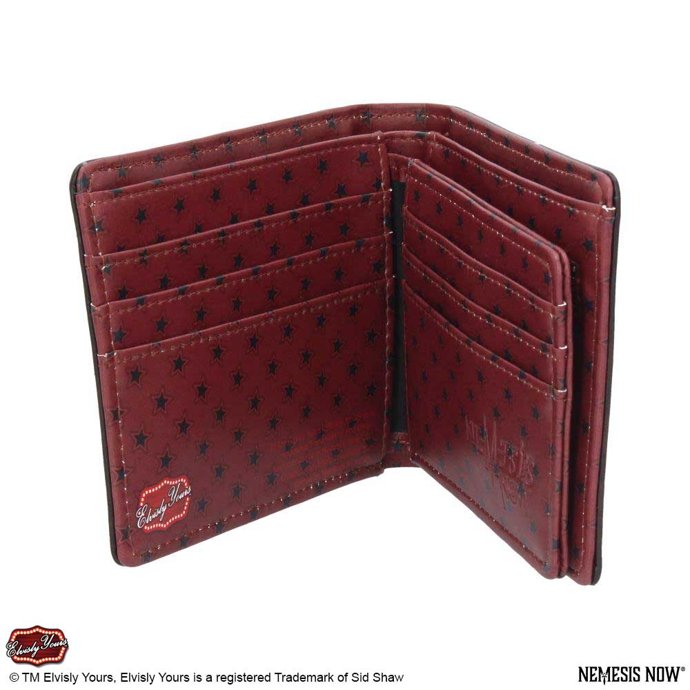 Officially Licensed Elvisly Yours Elvis Wallet Red