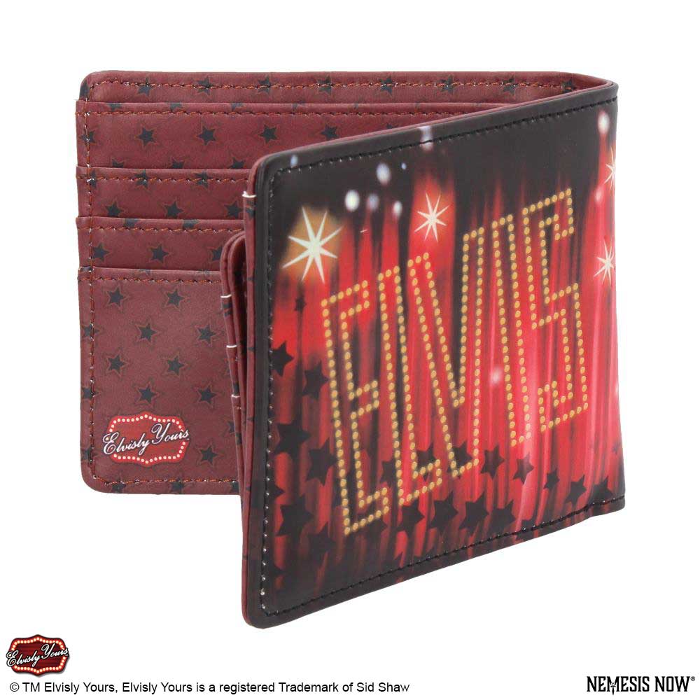 Officially Licensed Elvisly Yours Elvis Wallet Red