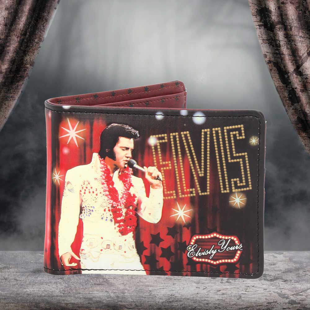 Officially Licensed Elvisly Yours Elvis Wallet Red