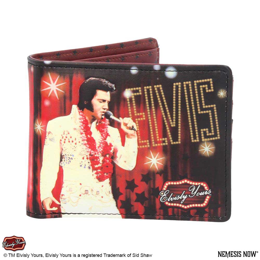 Officially Licensed Elvisly Yours Elvis Wallet Red