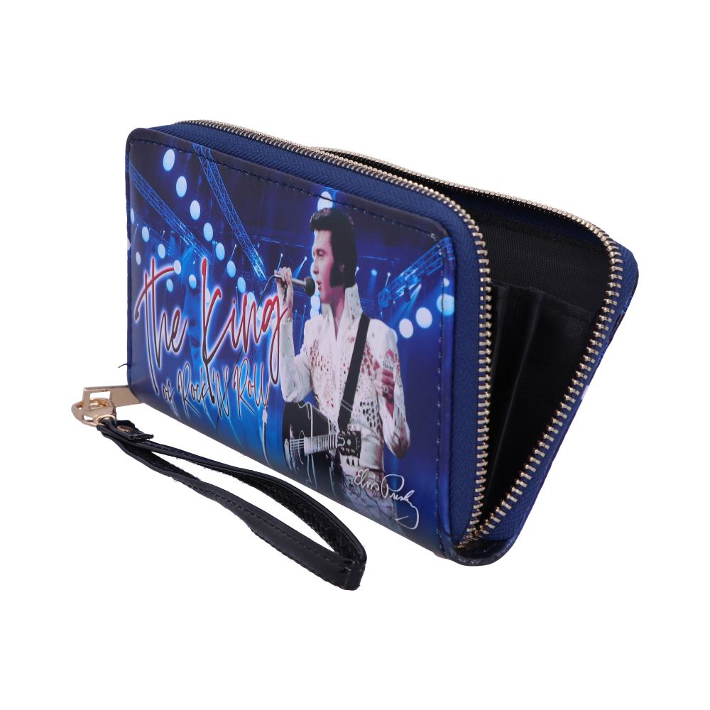 Elvis The King of Rock and Roll Blue Womens Purse