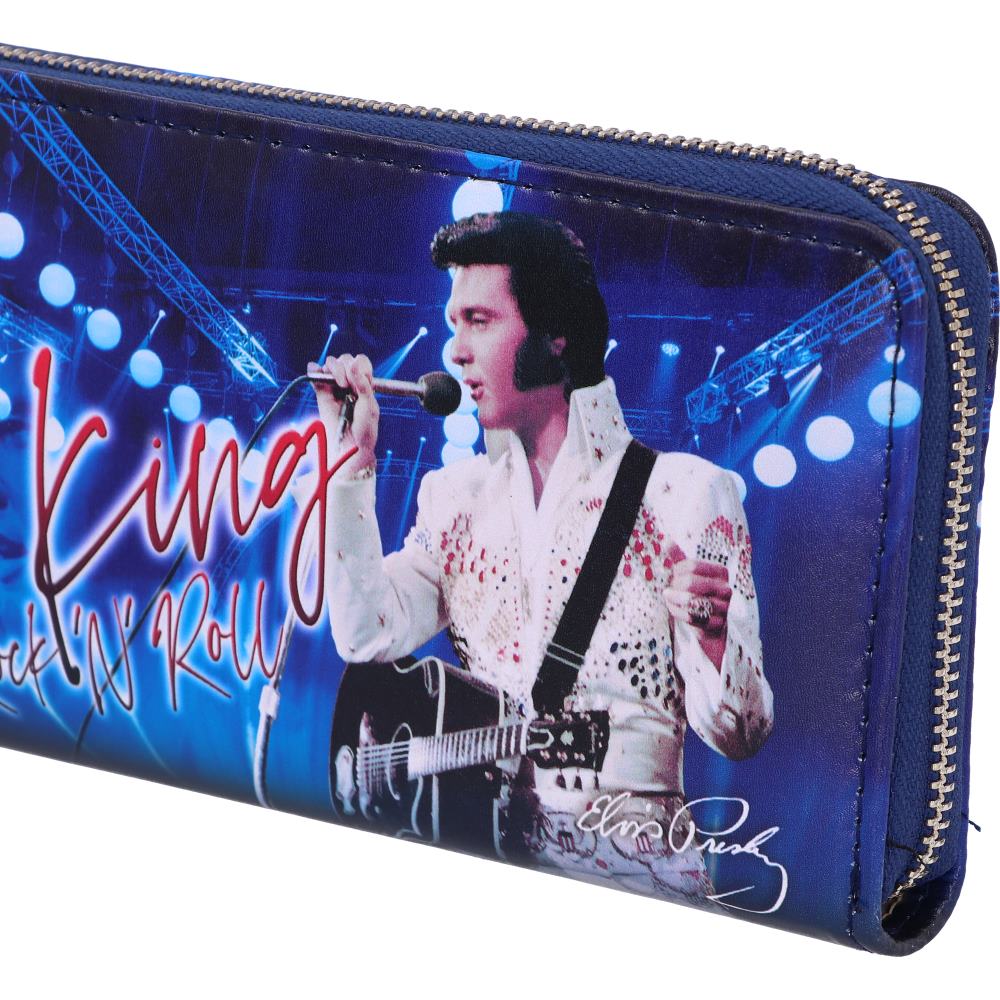 Elvis The King of Rock and Roll Blue Womens Purse