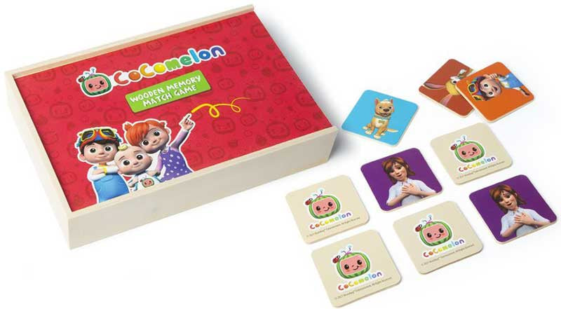 CoComelon Wooden Card Memory Match Game