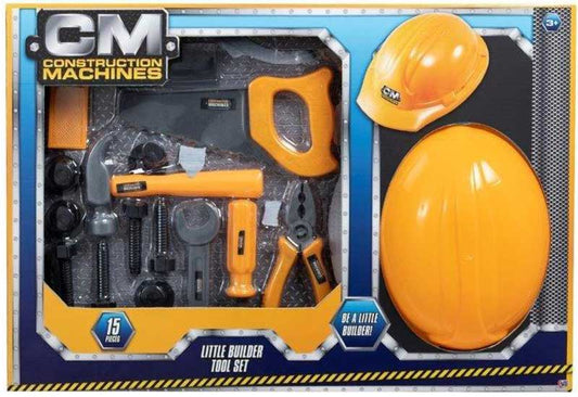 HTI Toys Construction Machines Little Builder Tool Set box packaging 15 pieces