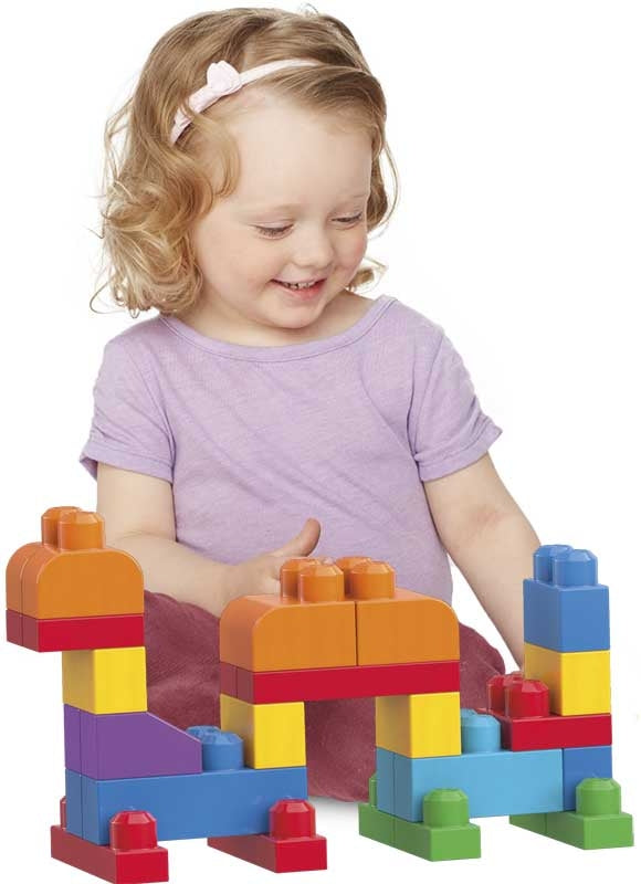 Mega Blocks Building Bag 60pcs Pink