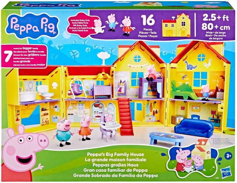 Peppa Pig Big Family House Playset Box Packaging – Front View