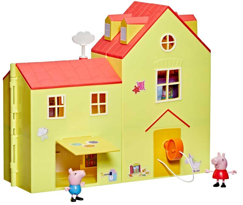 Peppa Pig Big Family House Playset Exterior – Folded House with Peppa & George