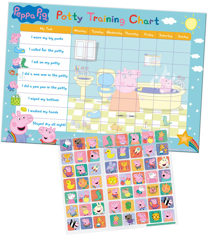 Peppa Pig Potty Training Chart