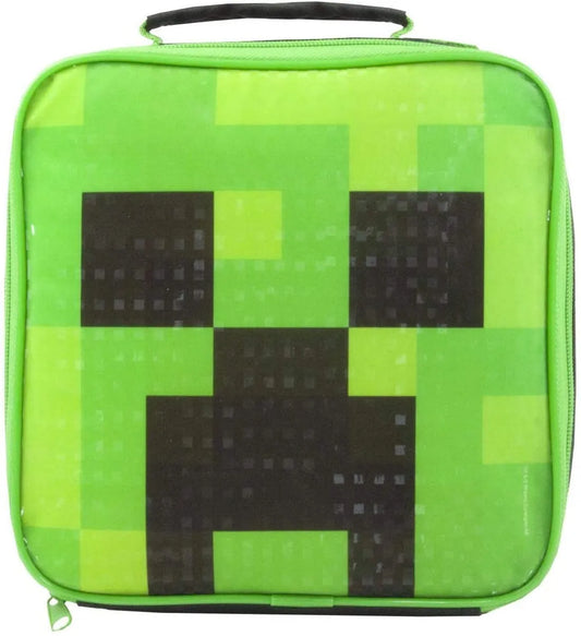 Minecraft Creeper Face Lunch Bag