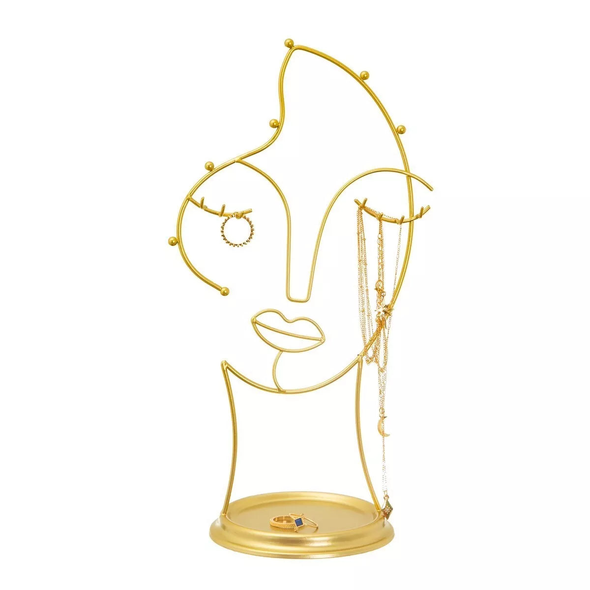 Maya Wire Gold Jewellery Stand